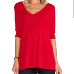 MICHAEL LAUREN DYLAN 3/4 V-NECK DRAPED TEE *AVAILABLE IN MULTIPLE COLORS*